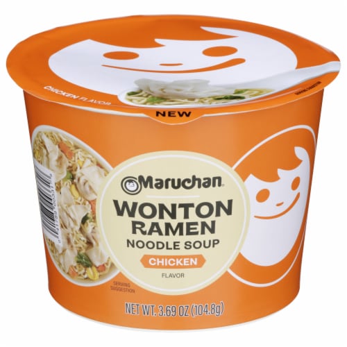 Maruchan® Chicken Flavor Wonton Ramen Noodle Soup Perspective: front