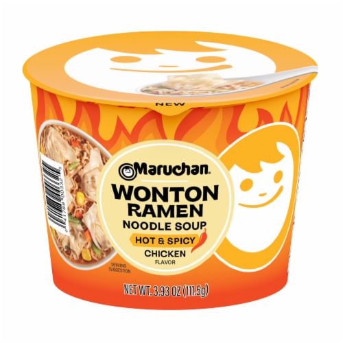 Maruchan® Hot & Spicy Chicken Flavor Wonton Ramen Noodle Soup Perspective: front