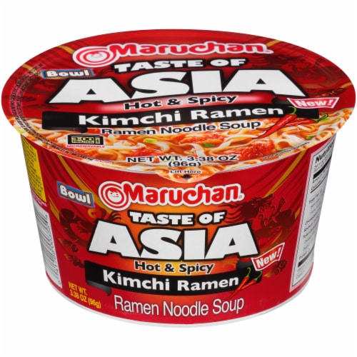 Maruchan Bowl Taste of Asia Kimchi Ramen Noodles Perspective: front