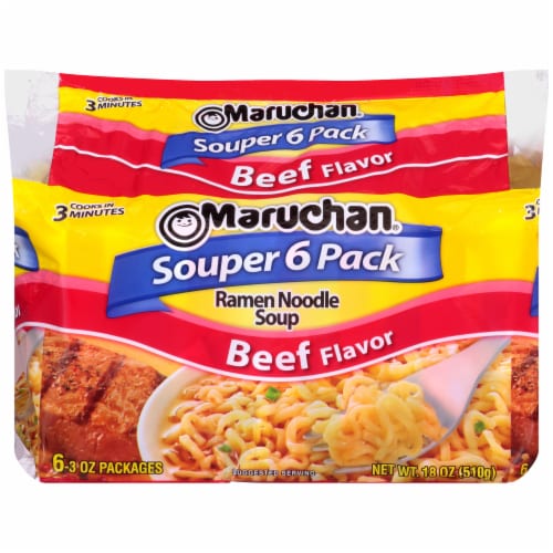 Maruchan® Beef Ramen Noodle Soup Perspective: front