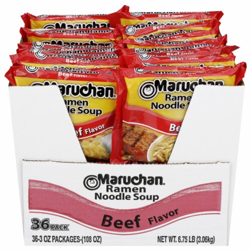 Maruchan Beef Ramen Noodles Club Pack Perspective: front