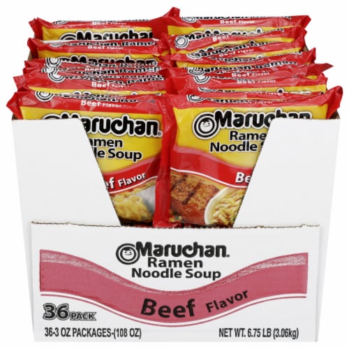 Maruchan Beef Ramen Noodles Club Pack Perspective: front