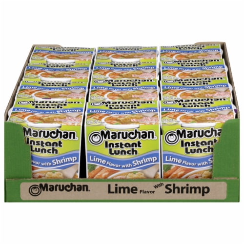 Maruchan® Instant Lunch™ Lime Flavor with Shrimp Ramen Noodle Soup Perspective: front