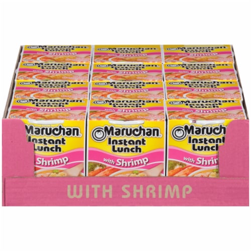 Maruchan® Instant Lunch™ Shrimp Flavor Ramen Noodle Soup Perspective: front