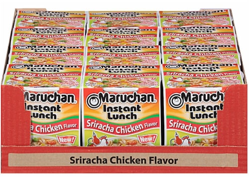 Maruchan® Instant Lunch Sriracha Chicken Flavor Ramen Noodle Soup Perspective: front