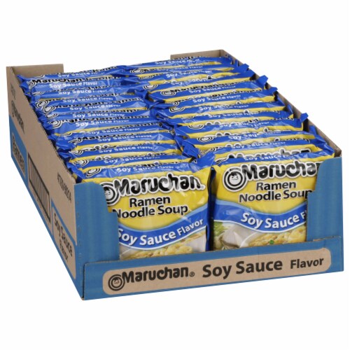 Maruchan® Soy Sauce Ramen Noodle Soup Case Lot Sale Perspective: front