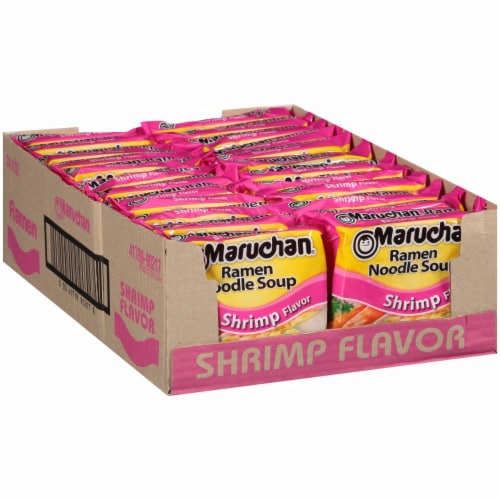 Maruchan Shrimp Ramen Noodle Soup Perspective: front