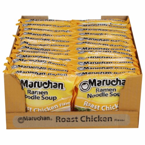 Maruchan Roast Chicken Ramen Noodle Soup Perspective: front