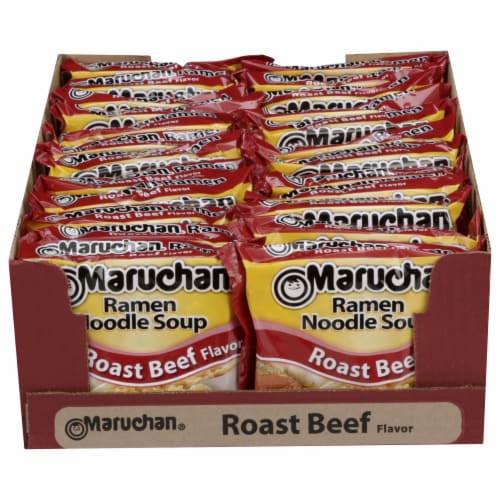 Maruchan Roast Beef Ramen Noodle Soup, 24 ct / 3 oz Foods Co.