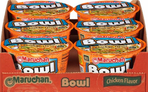 Maruchan® Bowl Chicken Flavor Ramen Noodle Soup Perspective: front
