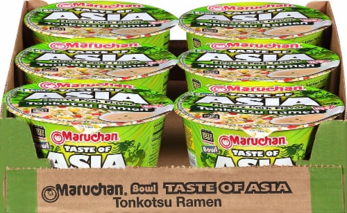 Maruchan Bowl Taste of Asia Tonkotsu Ramen Noodle Soup Perspective: front