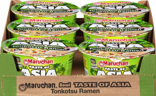 Maruchan Bowl Taste of Asia Tonkotsu Ramen Noodle Soup Perspective: front