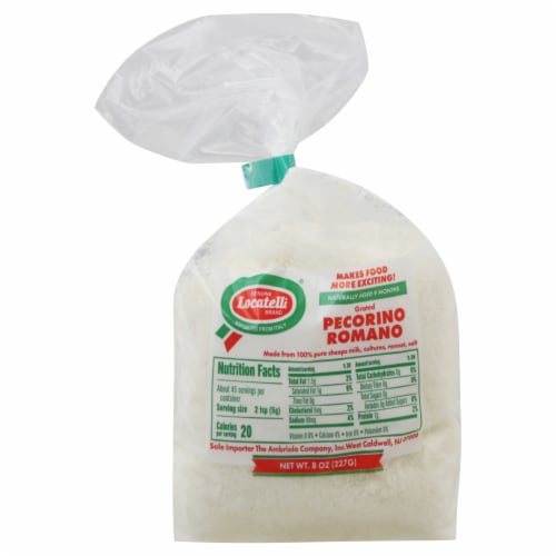 Locatelli® Grated Pecorino Romano Bag Perspective: front