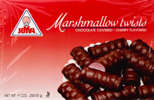 Joyva® Chocolate Covered Cherry Flavored Marshmallow Twists Perspective: front