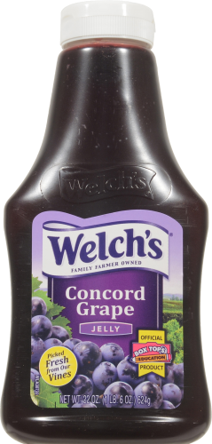 Welch's Grape Jelly Squeeze Bottle Perspective: front
