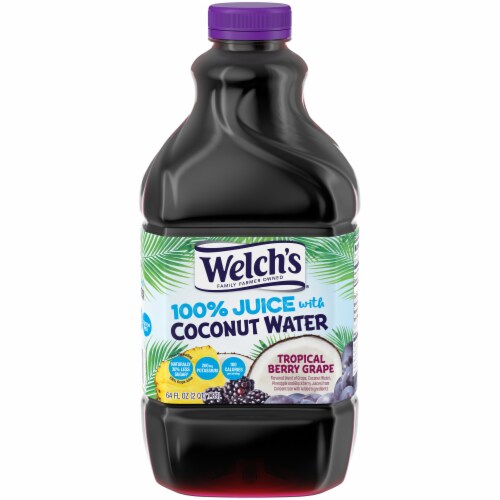 Welch's Tropical Berry Grape Juice with Coconut Water Perspective: front