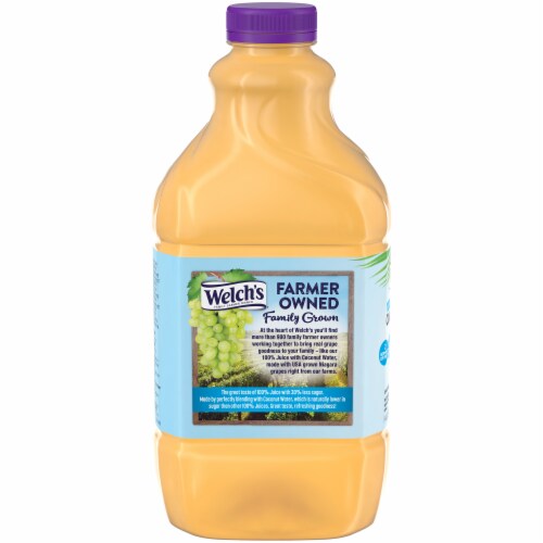 Welch's White Grape Mango Juice with Coconut Water Perspective: front