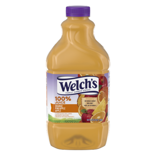 Welch's Orange Pineapple Apple Juice Blend Perspective: front