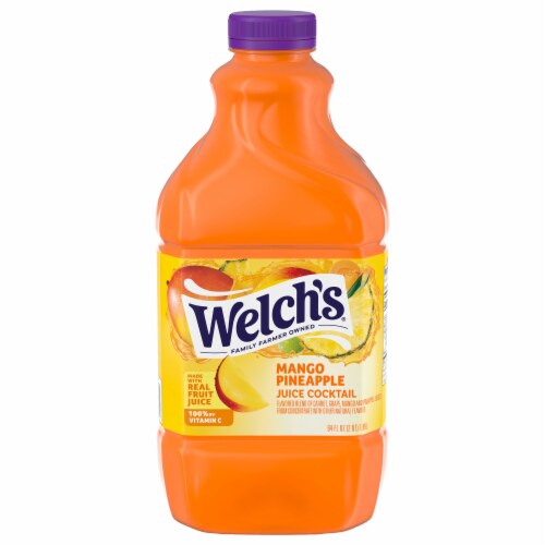 Welch's® Mango Pineapple Juice Cocktail Perspective: front