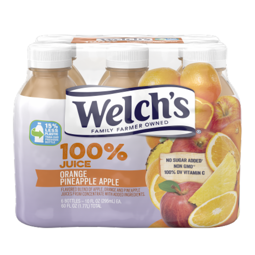 Welch's Orange Pineapple Apple 100% Juice Perspective: front