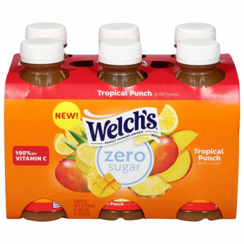 Welch's® Zero Sugar Tropical Punch Drink Perspective: front