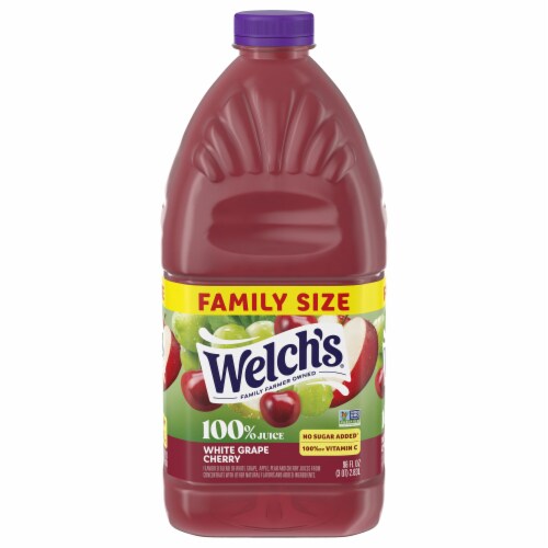 Welch's® Family Size White Grape Cherry Juice Perspective: front