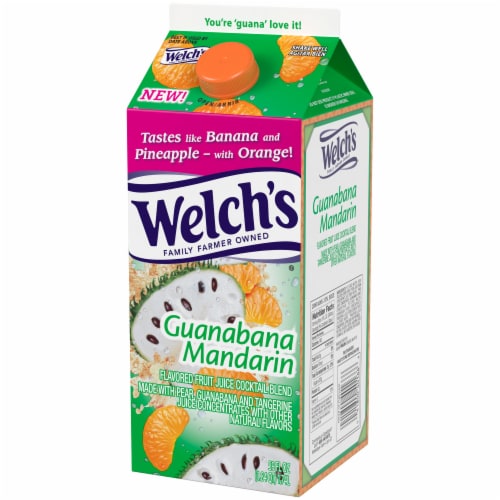 Welch's Guanabana Mandarin Juice Cocktail Perspective: front