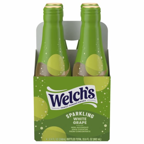 Welch's® White Grape Sparkling Non-Alcoholic Juice Cocktail Perspective: front