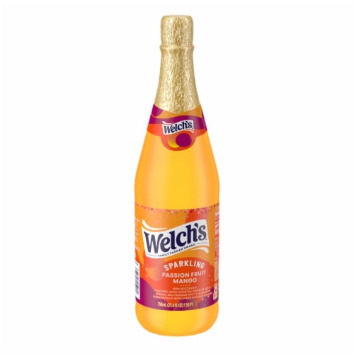 Welch's 25.4 oz Sparkling Juice Cocktail - Passion Fruit Mango Perspective: front