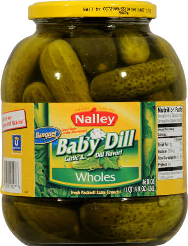 Nalley® Whole Baby Dill Pickles Perspective: front