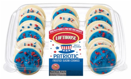 Lofthouse Patriotic Sugar Cookies Perspective: front