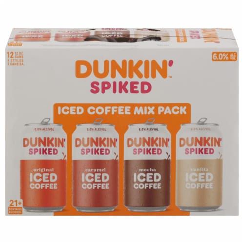 Dunkin'™ Spiked Iced Coffee Mix Pack Perspective: front
