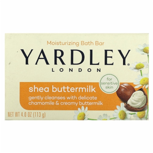 Yardley® of London Shea Buttermilk Sensitive Skin Bath Bar Perspective: front