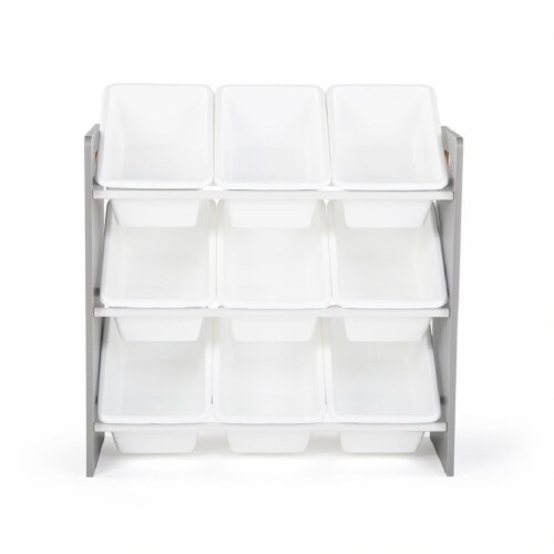 Humble Crew Inspire Extra-Large Storage Organizer w/ 20 Bins, Grey/White