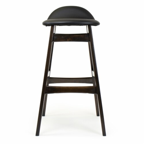 Humble Crew Lenox Bar Stool - Walnut Black Perspective: front