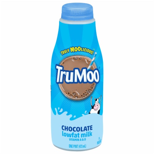 TruMoo 1% Lowfat Chocolate Milk Perspective: front