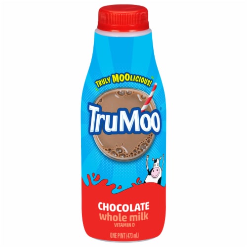 TruMoo Chocolate Whole Milk Pint Perspective: front