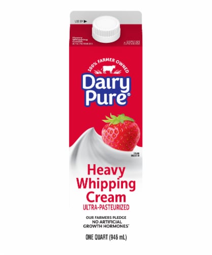 DairyPure Heavy Whipping Cream Ultra Pasteurized Perspective: front