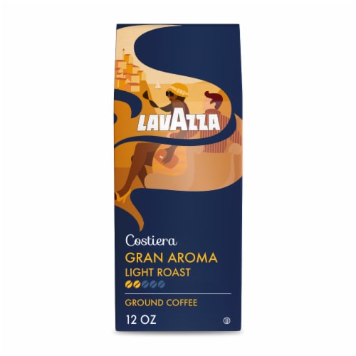 LavAzza Costiera Gran Aroma Light Roast Ground Coffee Perspective: front