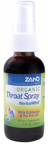 Zand  Organic Throat Spray HerbalMist Perspective: front