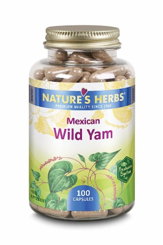 Nature's Herb Mexican Wild Yam Capsules Perspective: front