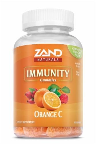 Zand® Orange C Immune Booster Gummies Perspective: front