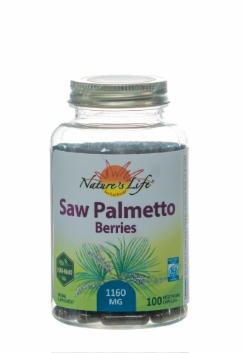 Nature's Herbs Saw Palmetto Berries Capsules Perspective: front