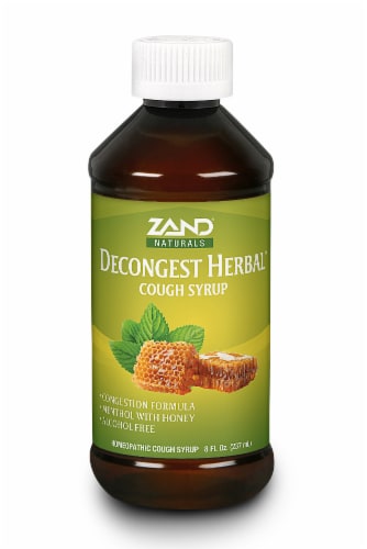 Zand® Naturals Decongest Herbal Homeopathic Cough Syrup Perspective: front