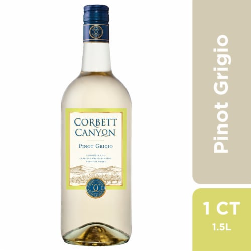 Corbett Canyon Pinot Grigio Blend California White Wine Perspective: front
