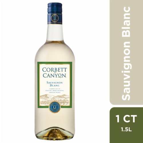 Corbett Canyon Sauvignon Blanc White Wine Perspective: front