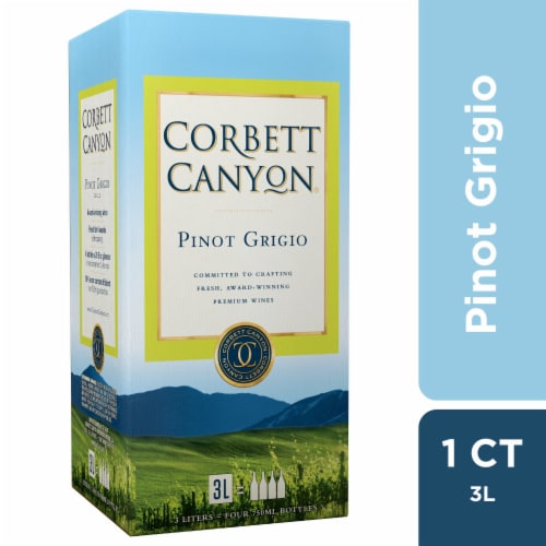 Corbett Canyon Pinot Grigio White Wine Perspective: front
