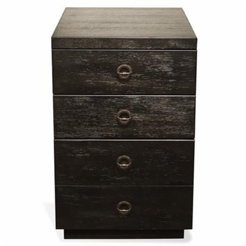 Riverside Furniture Perspectives 3 Drawer File Cabinet in Ebony Perspective: front