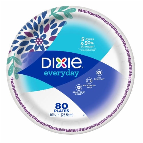 Dixie Everyday 10" Paper Plates Perspective: front