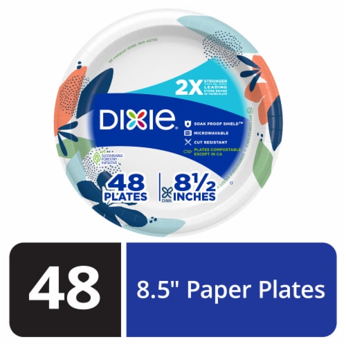 Dixie® Everyday 8.5 Disposable Printed Paper Plates, 48 ct / 8.5 in -  Fry's Food Stores